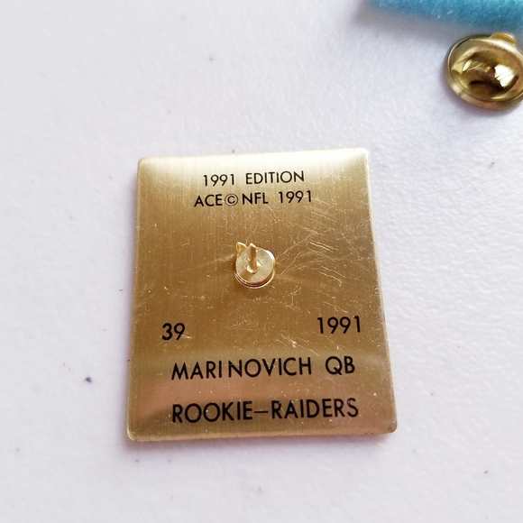 Todd Manovich Rookie NFL 1991 Tack Pin - Picture 3 of 3